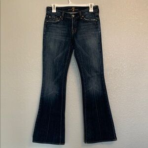 7 For All Mankind Flare Blue Boot Cut Jeans